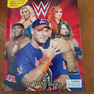 WWE My Busy Books - Book, Mini Figures, Play Mat, cake toppers - Picture 1 of 8