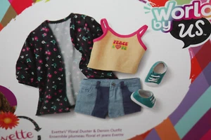 AMERICAN GIRL Evette Peeter’s Floral Duster and Denim Outfit 2021-2022 - Picture 1 of 4