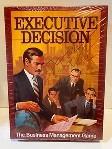 RARE Executive Decision Business Management Board Game SEALED AH Bookshelf Game - Picture 1 of 11