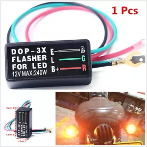 Waterproof DC12V 3-Pin Motorcycle ATV Flasher Blinker Relay Turn Signal LED Lamp - Picture 1 of 12