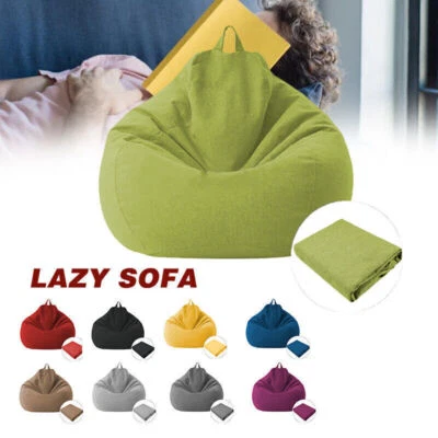 Große Sitzsack Stühle Couch Sofabezug Lazy Lounger Beanbag Sessel Ohne Füllung - Bild 1 von 4