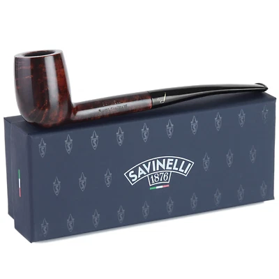 Pipa de tabaco de billar recta Savinelli Bing's Favorite acabado liso, 6 mm Foto 1 de 4