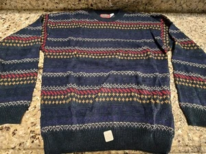 Vintage High Sierra Youth XL Multicolor Knit Sweater Western Aztec NEW - Picture 1 of 5