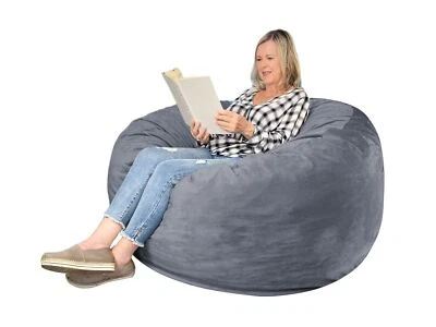 Cadeira EDUJIN 3 pés saco de feijão: 3' cadeiras saco de feijão de espuma com memória para adultos/adolescentes com... - Imagem 1 de 4