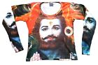 Lord Agni Hindu Feuergott Religion Kunst Goa Party Dj Designer Langarm T Shirt M