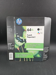 Wkłady atramentowe HP 64XL Combo 64XL Czarny 64XL Kolor NOWE ORYGINALNE - EXP 09/2023 - Zdjęcie 1 z 5