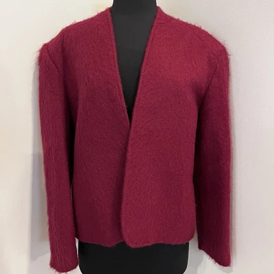 Vintage 1980s Lombardi Inc Mohair Blend Blazer Women’s Size 16 Pink Jacket - Image 1 of 4