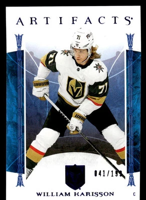 2022-23 Upper Deck Artifacts Royal Blue William Karlsson #d /199 Golden Knights - Image 1 of 2