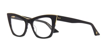 Anteojos Dita SHOWGOER negros con remolino negro y oro amarillo (01) Foto 1 de 4