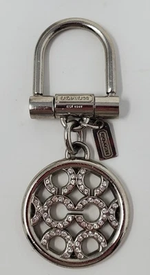 Llavero COACH Pave Cristal OP Arte Firma "C" Llavero Llavero FOB 92959 USADO EN EXCELENTE ESTADO Foto 1 de 3