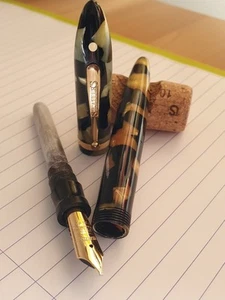 Sheaffer balance oversize nacre large 14k nib stub restored - Picture 1 of 21