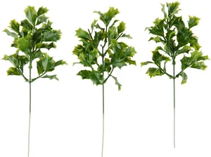 VBS Ilex Zweig, 3 Stück - Kunstpflanze für kreative Deko, ideal für Weihnachten - Bild 1 von 1