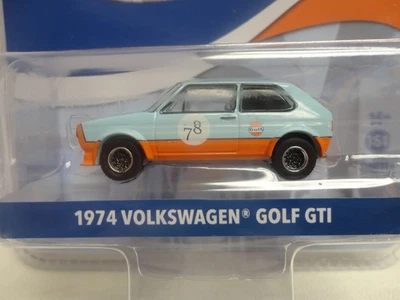 Greenlight 1974 VOLKSWAGEN GOLF GTI azul y naranja '74 GULF edición especial Foto 1 de 3