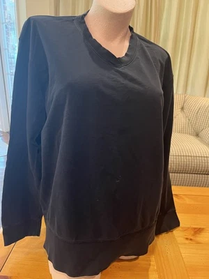 Sudadera Mod O Doc Grande Negra Cuello en V Algodón Foto 1 de 4