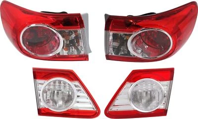 Luces traseras exteriores interiores del lado del conductor y del pasajero para Toyota Corolla 2011-2013 Foto 1 de 4