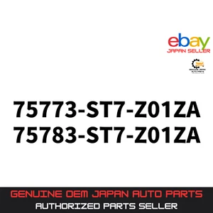 HONDA DC2 Integra TYPE-R Genuine "BLACK" Rear Side Fender Decal Sticker Set JDM - Picture 1 of 1