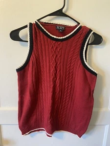 Boy's Red Sweater Vest by The Children's Place Size 14 - Picture 1 of 4