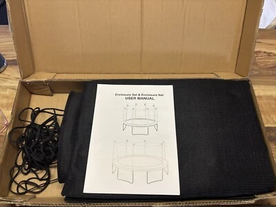 Red de seguridad de repuesto para caja de trampolín de 12 pies (solo red y correas) NUEVA Foto 1 de 4
