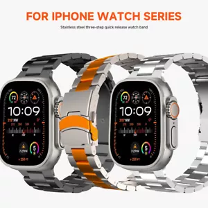 Correa de titanio para Apple Watch Ultra 2&1 duradera ligera doble hebilla de seguridad - Imagen 1 de 18