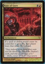 Rain of Gore FOIL Dissension PLD Black Red Rare MAGIC CARD (ID# 246368) ABUGames