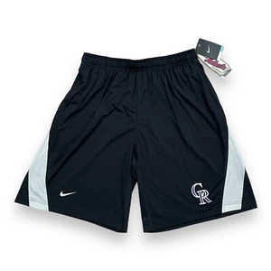Nike Colorado Rockies Authentic Collection DriFit MLB Shorts Mens XL NWT NEW - Picture 1 of 16
