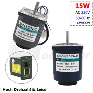 Mini Wechselstrom Motor AC 220V 15W 50/60Hz Hoch Drehzahl Leise 1400RPM 2800RPM - Bild 1 von 10