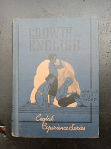Vintage 1938 GROWTH IN ENGLISH Neville Kelly Thorp Rand McNally Co. - Bild 1 von 9