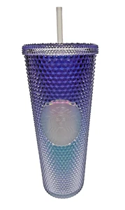 ¡NUEVO! Starbucks Verano 2021 Púrpura Azul Ombre - Vaso Frío Tachonado Venti 24oz - Imagen 1 de 2
