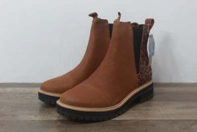Bota Chelsea TOMS Dakota de cuero resistente al agua para mujer talla 9,5 {MB-306] Foto 1 de 4