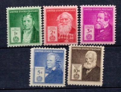 USA 1940 Famous Americans Inventors & Artists 2 diff set MLH Lot#b1028 & 1029 - Image 1 of 2