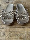 Rusell &amp; Bromley Sandals Slip On Gold Size 4