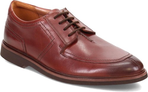 Scarpe eleganti basse Oxford Clarks da uomo Malwood marroni in pelle taglia 7