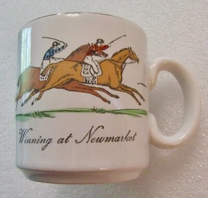 WINNING AT NEWMARKET - Vintage The National Horse Racing Museum Newmarket Mug - Picture 1 of 5