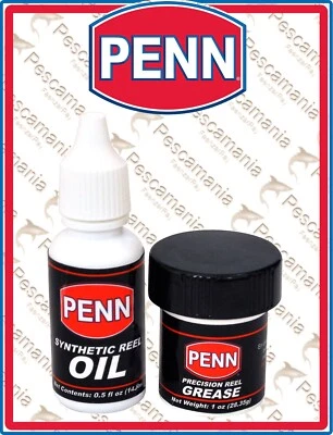 Olio e Grasso PENN per manutenzione mulinelli e canne