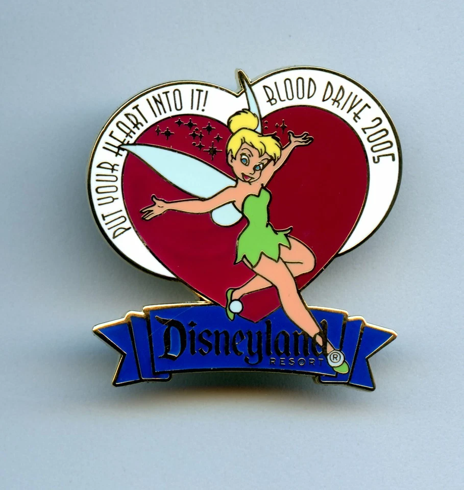 Disney Disneyland Cast Exclusive Blood Drive Tink Tinker Bell 2005 Pin - Image 1 of 1