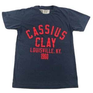 Roots of Fight Cassius Clay 1960 Navy/ Red Louisville Shirt Size Mens Small EC - Picture 1 of 4