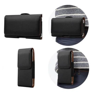 For Google Pixel 9 Pro XL Black Leather Workman Belt Clip Case Holster Case - Picture 1 of 6