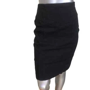 Express Black Pencil Skirt Lace Up Side Women's Size 6 - Picture 1 of 7