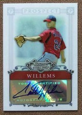Colton Willems 2006 Bowman Sterling Prospects Autograph #BSP-CW Nationals Rookie