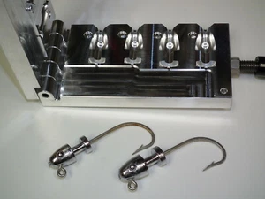 Saltwater Bullet Jig -5 mold 1.5,2oz ELF Colar CNC Aluminum USA Flair Snook - Picture 1 of 7