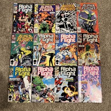 Alpha Flight #2, 3, 4, 14, 18, 23, 24, 26, 29, 31, 32 Comic Book Lot Of 12