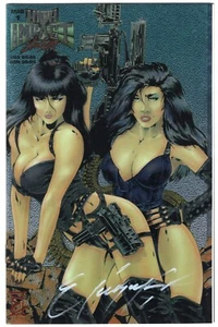 DOUBLE IMPACT #1 High Impact Studios 1995 Signed AUTOGRAPHED Ricky Carralero - Picture 1 of 2