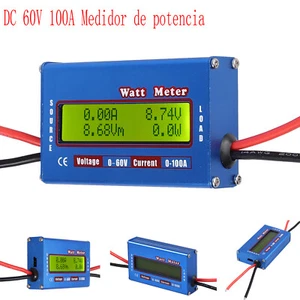 DC60V 100A LCD Pantalla potencia de voltios Amp Combo Vatímetro para Helicóptero - Imagen 1 de 12