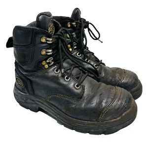 Oliver AT’s All Terrain Leather Boots Men Size 7 Black Lace Up High Top 55345 - Picture 1 of 19