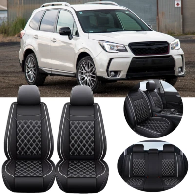 For Subaru Forester Car Seat Covers Full Set PU Leather Front + Rear 5-Seater Foto 1 de 4