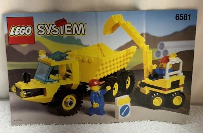 Lego Instruction Manual 6581 Legosystem Dig n' Dump Classic Town 1996 No Bricks - Image 1 of 2