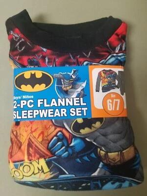Nuevo Batman Boys 2 PC. Juego de ropa de dormir de franela. Foto 1 de 3