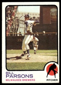 1973 Topps Bill Parsons Milwaukee Brewers #231