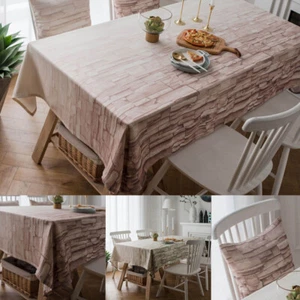 Modern Cotton Tablecloth Rectangle Desk Table Cloth Covers Dining Party Decor - Picture 1 of 29