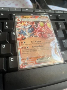 Pokémon TCG Magcargo ex scharlachrot & violett-Dämmerung Maskerade 029/167 Holo doppelt - Bild 1 von 2